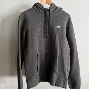 Nike Club Fleece Pullover Hoodie | Mens Medium | Dark Grey